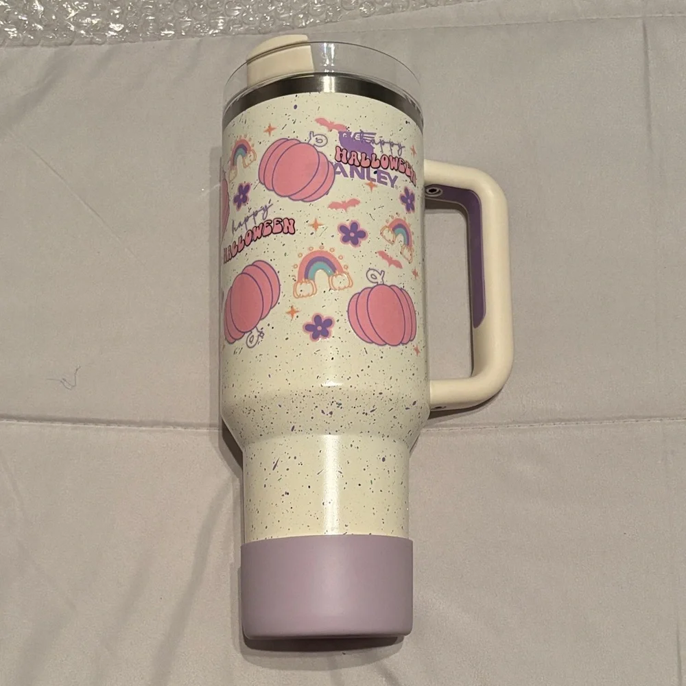 Stanley Cream Speckle Travel Mug - Picture 1 of 5